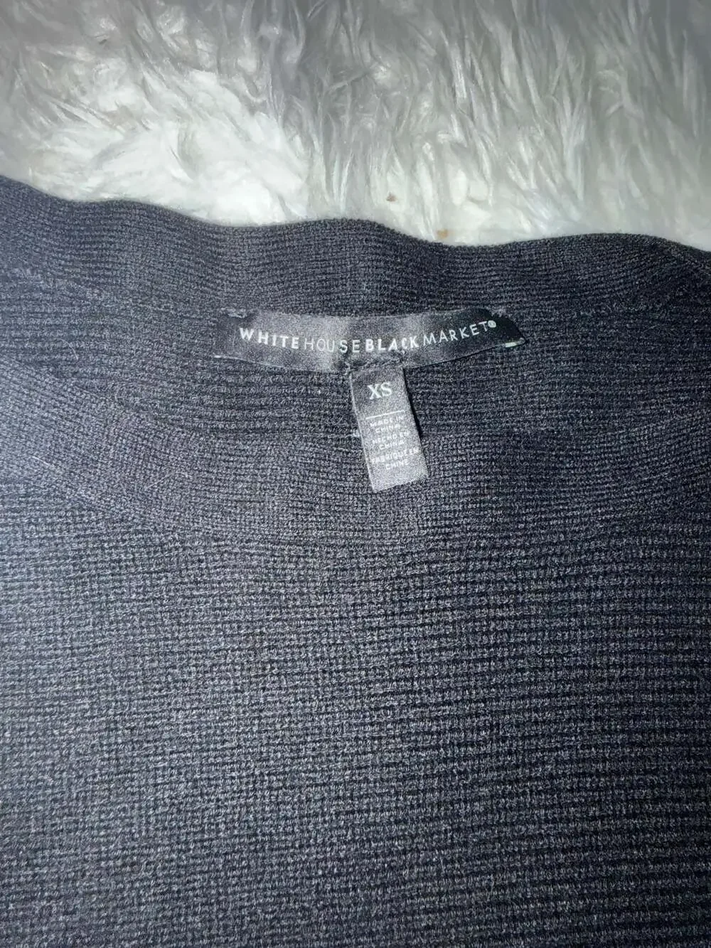 White House Black‎ Market Button-Shoulder Ribbed Knit Tunic Sweater